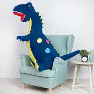 Plyšový dinosaurus EDI 160 cm modrý