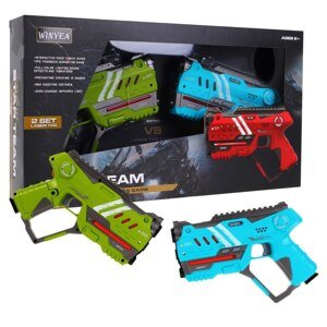 Laserové pistole Laser Tag zeleno-modré