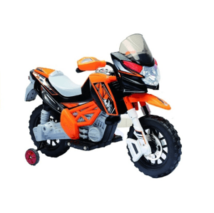 Dětská elektrická motorka J518 oranžová