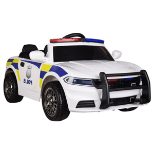 Dětské elektrické autíčko Policie  bílé