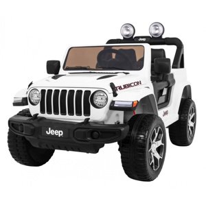 Elektrické autíčko Jeep Wrangler Rubicon bílé