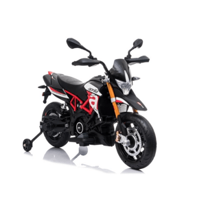 Elektrická motorka Aprilia černo-červená