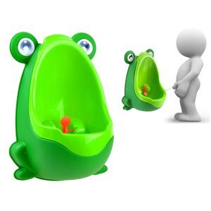 Dětský pisoár žába tmavě zelený