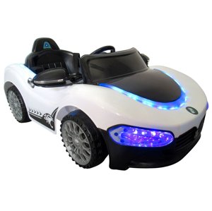 Elektrické autíčko Kabriolet s LED bílé