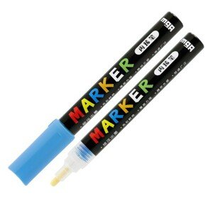 M&G, Acrylic Marker, akrylový popisovač, 2 mm, 1 ks Barva MG popisovač: Azure