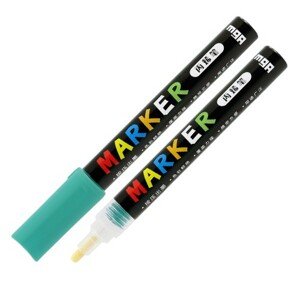 M&G, Acrylic Marker, akrylový popisovač, 2 mm, 1 ks Barva MG popisovač: Blue Green