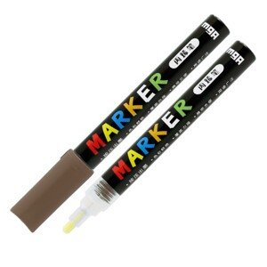 M&G, Acrylic Marker, akrylový popisovač, 2 mm, 1 ks Barva MG popisovač: Brown