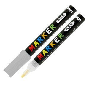 M&G, Acrylic Marker, akrylový popisovač, 2 mm, 1 ks Barva MG popisovač: Silver