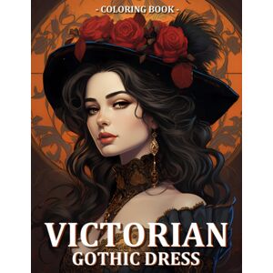 Victorian Gothic Dress, antistresové omalovánky, Sandra Mangum