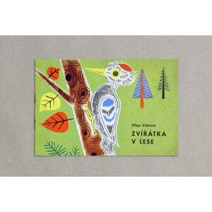Zvířátka v lese, 1034, retro omalovánky, Olga Lišková