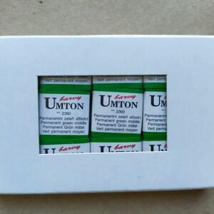 Umton, mistrovské akvarelové barvy, 1/2 pánvička, 2,6 ml, 1 ks Barva Umton: 2360 Permanentní zeleň střední