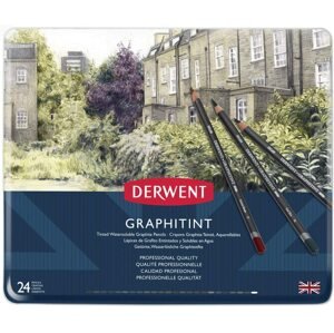 Derwent, 0700803, Graphitint, sada barevných grafitových tužek, 24 ks