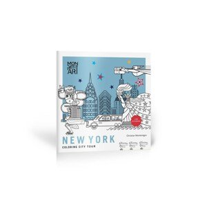 Mon Petit Art, CGOCMO1, New York, coloring city tour, omalovánkový průvodce New Yorkem