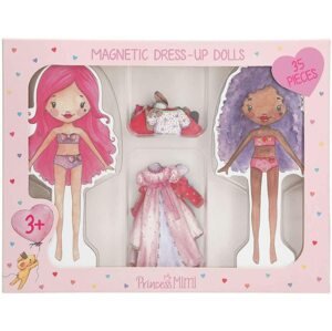 Princess Mimi, 3487857, Dress up dolls, magnetická hra pro děti, oblékání, 35 ks