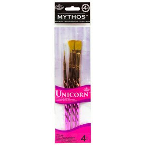 Royal & Langnickel, MYTH503, Unicorn, sada univerzálních designových štětců, 4 ks