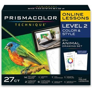 Prismacolor, ‎2154318, Prismacolor Technique, level 2, Animal Drawing Set, 27 ks