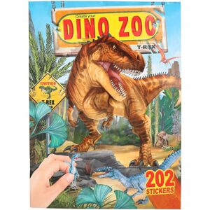 Dino World, 3498975, Dino ZOO 2, kreativní sešit se samolepkami