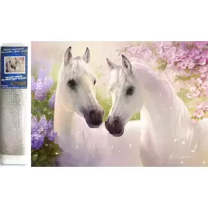 Norimpex Diamantové malování Zamilovaní koně 30x40cm