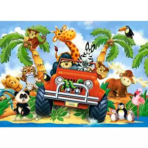 CASTORLAND Puzzle Dobráci na safari MAXI 40 dílků