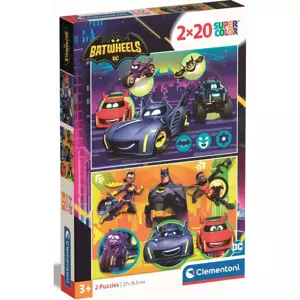CLEMENTONI Puzzle Batwheels 2x20 dílků