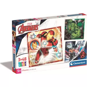 CLEMENTONI Puzzle Avengers 3x48 dílků