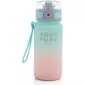 Zdravá láhev na vodu Aqua Pure 400ml růžovo-mintová