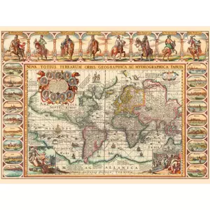 DINO Puzzle Historická mapa světa 2000 dílků