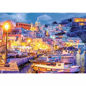 TREFL Puzzle Ostrov Procida v noci, Itálie 1000 dílků