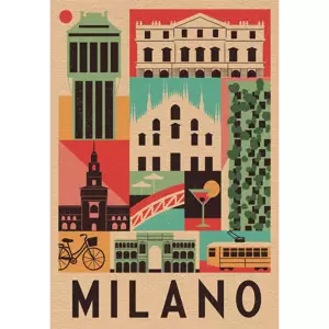 Puzzle Style in the City: Miláno 1000 dílků