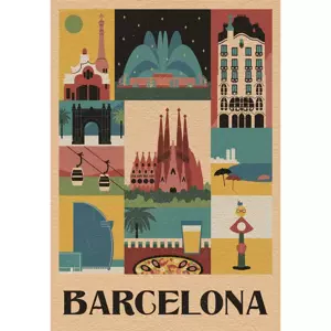Puzzle Style in the City: Barcelona 1000 dílků