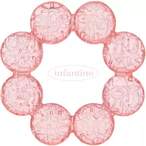 INFANTINO Baby kousátko chladící růžové plast pro miminko