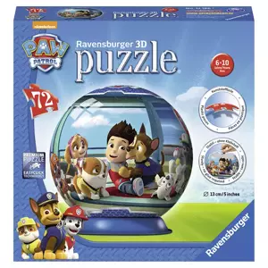 Tlapková Patrola puzzleball 3D, 72 dílků