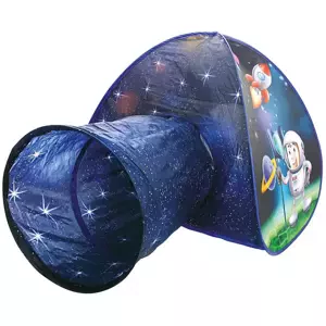 BINO Stan dětský s tunelem kosmonaut 165x95x85cm modrý