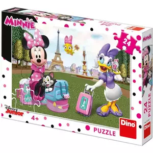 DINO Puzzle Disney Minnie v Paříži 24 dílků 26x18cm skládačka v krabici