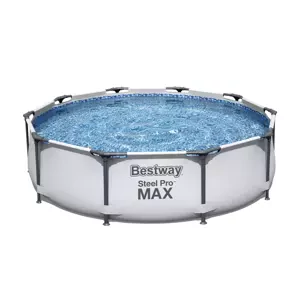 Nadzemní bazén kulatý Steel Pro MAX, kartušová filtrace, průměr 3,05m, výška 76cm