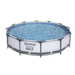 Nadzemní bazén kulatý Steel Pro MAX, kartušová filtrace, průměr 3,66m, výška 76cm