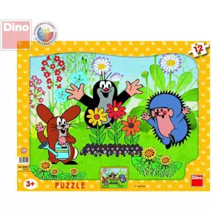 Dino Papírové puzzle Krteček zahradník 12 dílků