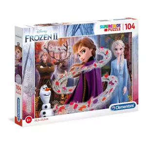 Puzzle 104 dílků Glitter - Frozen 2