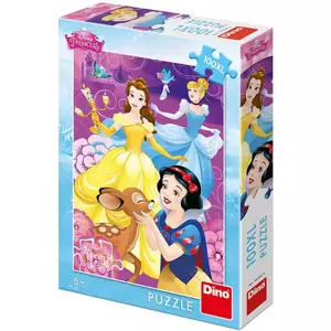 DINO Puzzle XL Disney Duhové Princezny 100 dílků 33x47cm skládačka v krabici