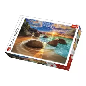 Puzzle Pláž Samudra, Indie 1000 dílků v krabici 40x27x6cm