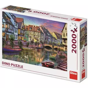 DINO Puzzle 2000 dílků Romantický podvečer obraz 97x69cm skládačka