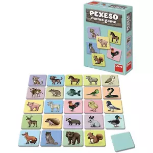 DINO Hra pexeso Zvířátka 48 kartiček