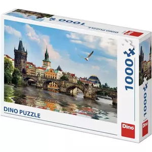 DINO Puzzle 1000 dílků Praha Karlův most 66x47cm skládačka