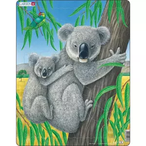 Puzzle Medvídek Koala s mládětem 25 dílků
