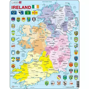 Puzzle Mapa Irsko 48 dílků