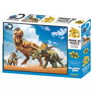 Puzzle 3D Trex versus Triceratops 500 dílků