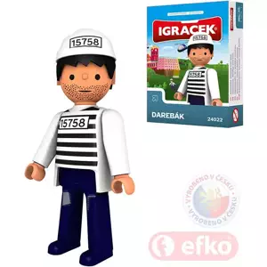 EFKO IGRÁČEK Darebák figurka vězeň 7,5cm v krabičce STAVEBNICE