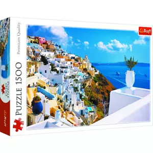 Puzzle Santorini Řecko 1500 dílků