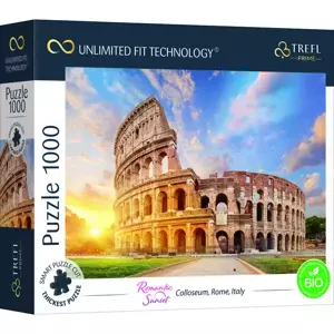 Puzzle prémiové Romantický západ slunce Coloseum Řím Itálie