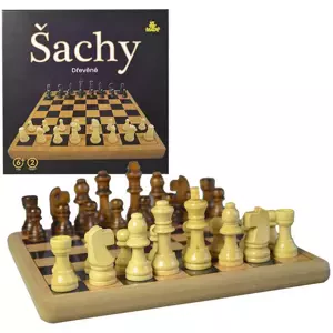 DŘEVO Šachy dřevěné 21x21cm